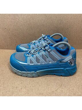Keen Womens Asheville ESD Aluminum Toe Work Shoes Blue Size 8W Oil Resistant
